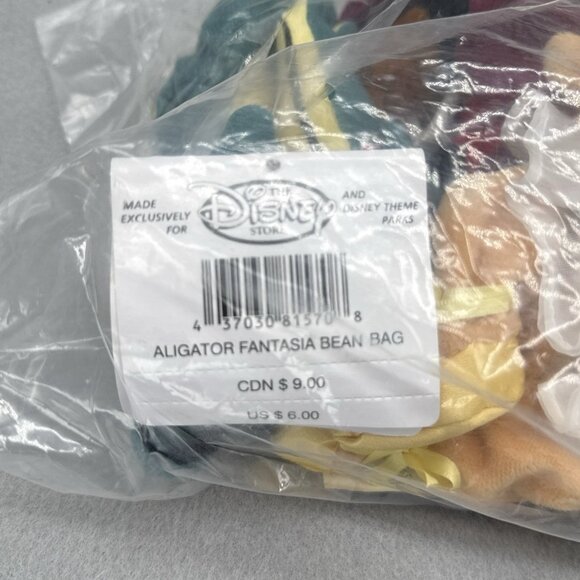 Fantasia Sorcerer Mickey Hippo Aligator Disney Store Bean Bag Toy Set of 3 - Picture 6 of 9
